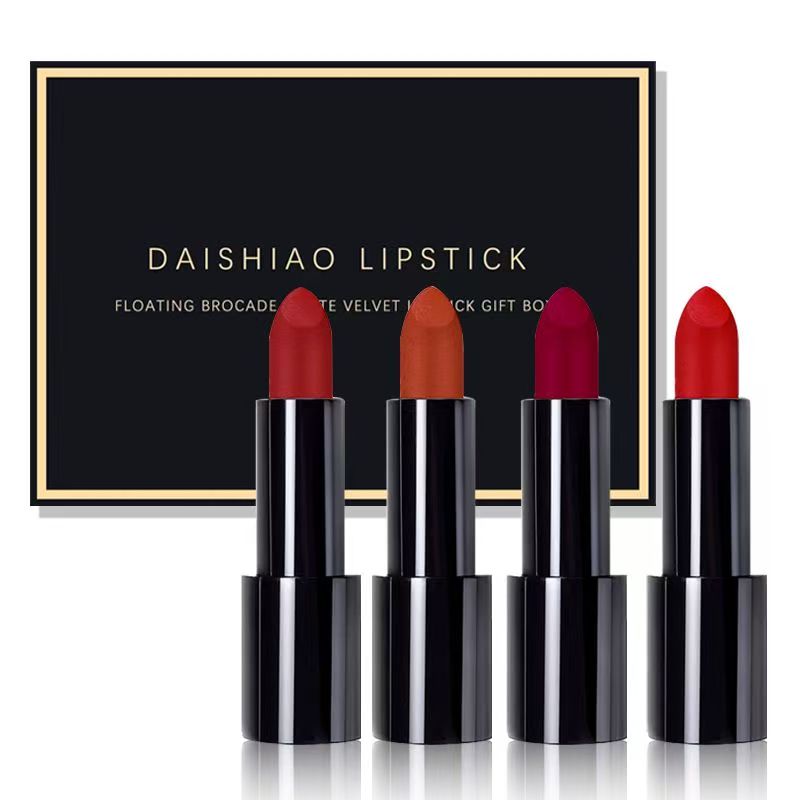 A box of four premium lipsticks